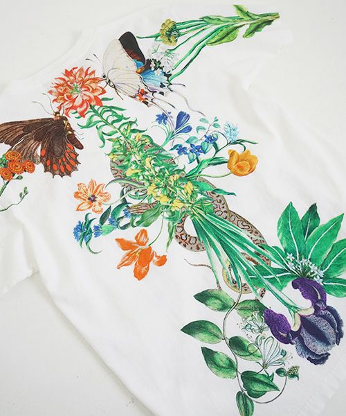 AHCAHCUM.あちゃちゅむ.お花の体Tシャツ[01-203-1501/ｍulti]