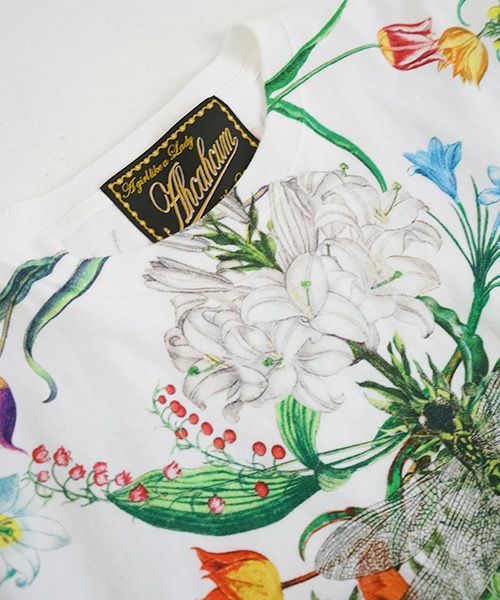 AHCAHCUM.あちゃちゅむ.お花の体Tシャツ[01-203-1501/ｍulti]