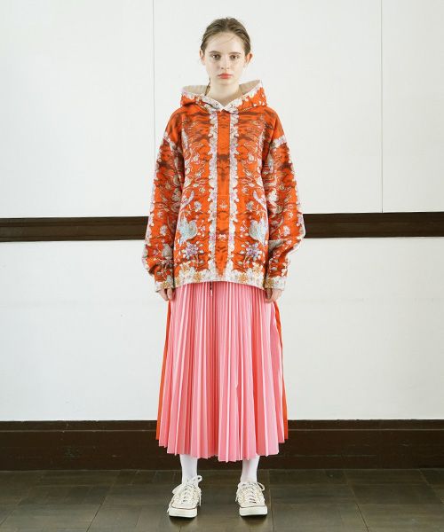 AHCAHCUM.あちゃちゅむ.刺繍pt BIGパーカー[01-203-5110]