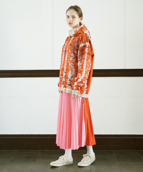 AHCAHCUM.あちゃちゅむ.刺繍pt BIGパーカー[01-203-5110]