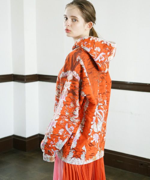 AHCAHCUM.あちゃちゅむ.刺繍pt BIGパーカー[01-203-5110]