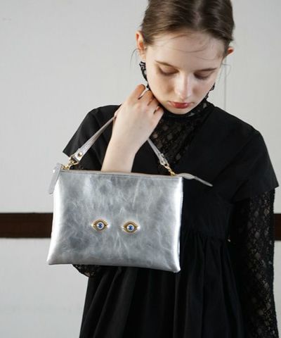 AHCAHCUM<br>あちゃちゅむ<br>お目目のバッグ[silver]