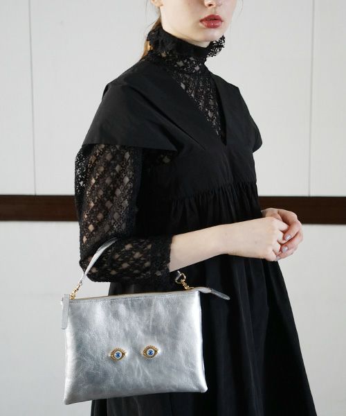 AHCAHCUM.あちゃちゅむ.お目目のバッグ[silver]