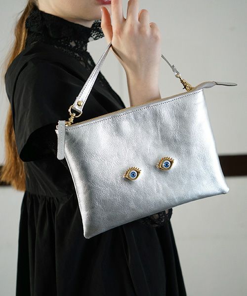 AHCAHCUM.あちゃちゅむ.お目目のバッグ[silver]
