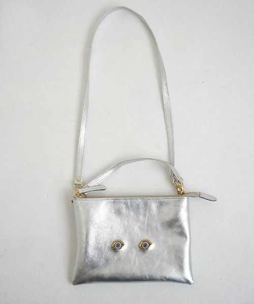 AHCAHCUM.あちゃちゅむ.お目目のバッグ[silver]