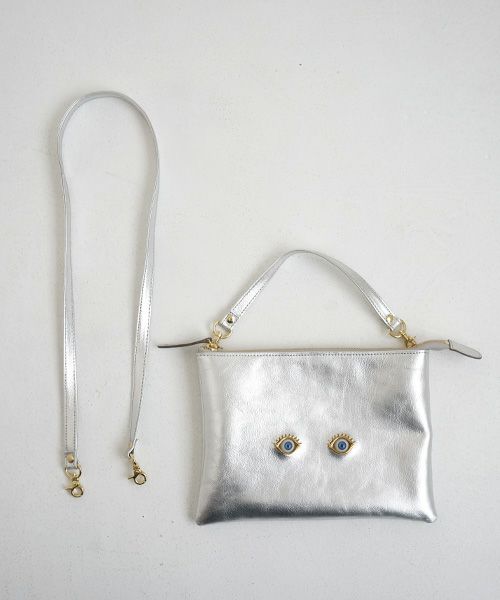 AHCAHCUM.あちゃちゅむ.お目目のバッグ[silver]