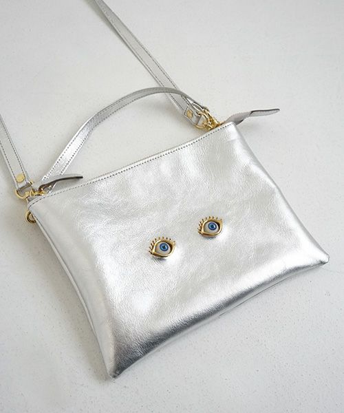 AHCAHCUM.あちゃちゅむ.お目目のバッグ[silver]