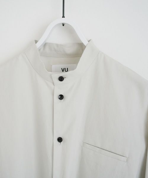 VU.ヴウ.stand collar shirt vu-s02-s02[LIGHT GRAY]