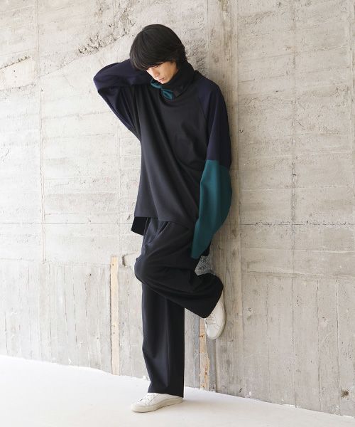 VU.ヴウ.highneck knit vu-s02-k04[BLACK MIX]