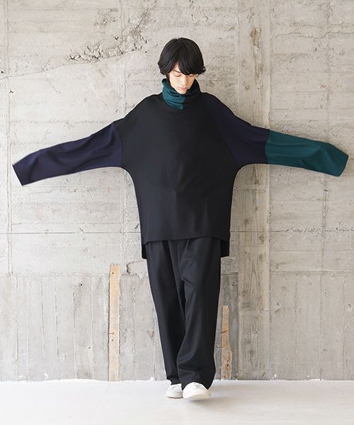 VU.ヴウ.highneck knit vu-s02-k04[BLACK MIX]
