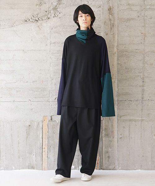 VU.ヴウ.highneck knit vu-s02-k04[BLACK MIX]