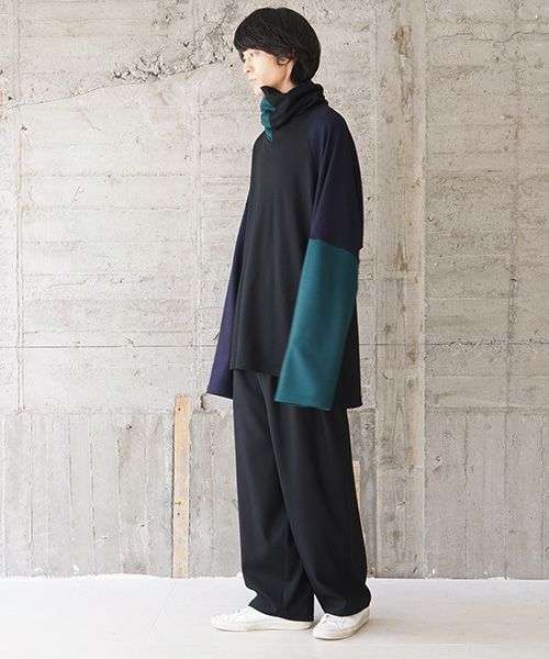 VU.ヴウ.highneck knit vu-s02-k04[BLACK MIX]