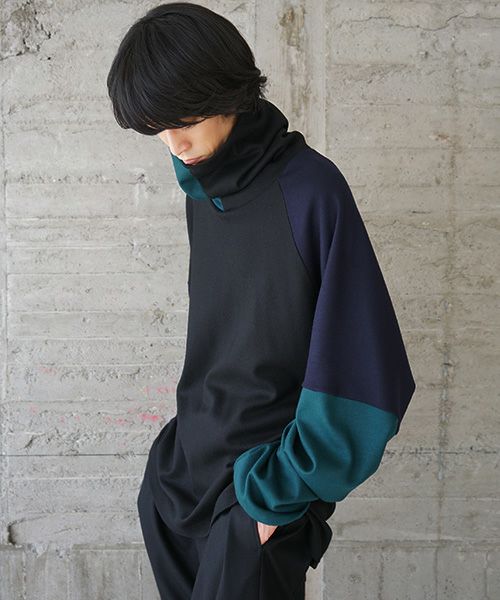 VU.ヴウ.highneck knit vu-s02-k04[BLACK MIX]