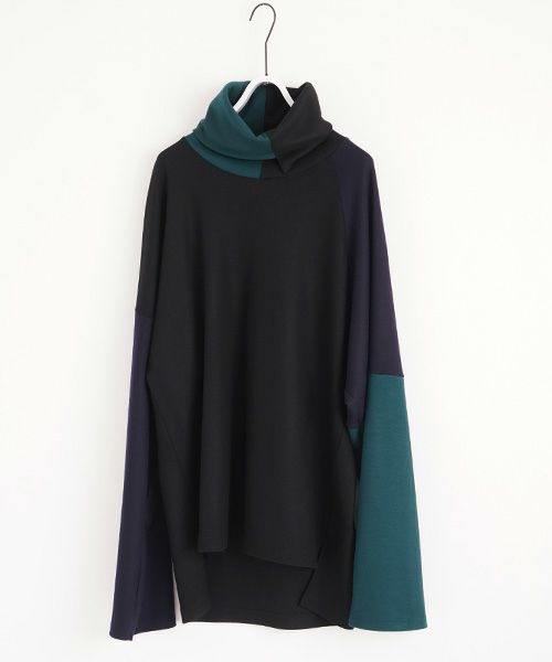 VU.ヴウ.highneck knit vu-s02-k04[BLACK MIX]