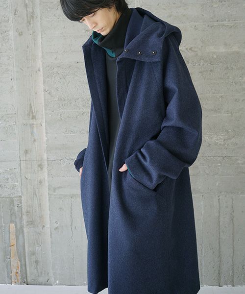 春夏新作 21AW 新品 VU ヴウ hood coat フード付き ロングコート