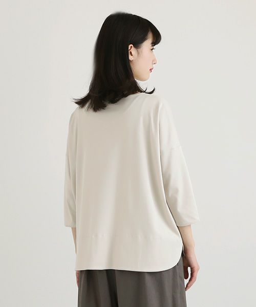 Mochi モチ suvin long sleeved t-shirt [greige]