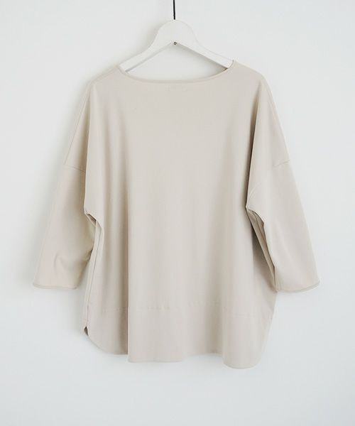 Mochi.モチ.suvin long sleeved t-shirt [greige]