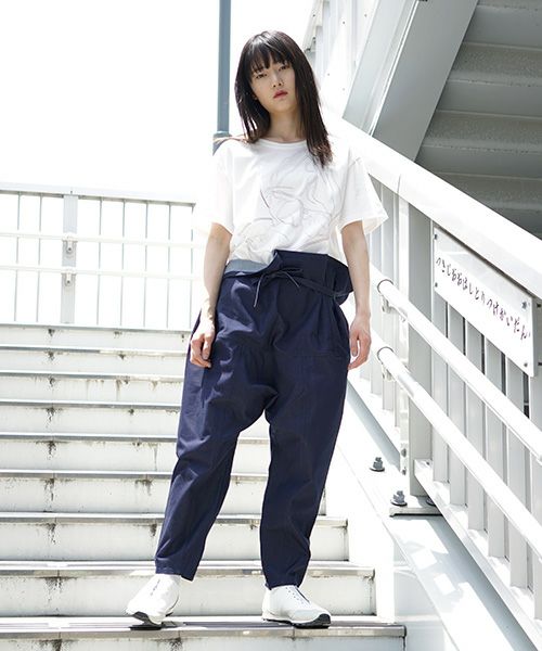 hatra×Palm maison.ハトラ×パームメゾン.限定復刻 ・巻デニム スリム [NAVY]_