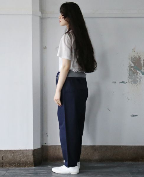 hatra×Palm maison.ハトラ×パームメゾン.限定復刻 ・巻デニム スリム [NAVY]_