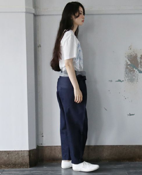 hatra×Palm maison.ハトラ×パームメゾン.限定復刻 ・巻デニム スリム [NAVY]_