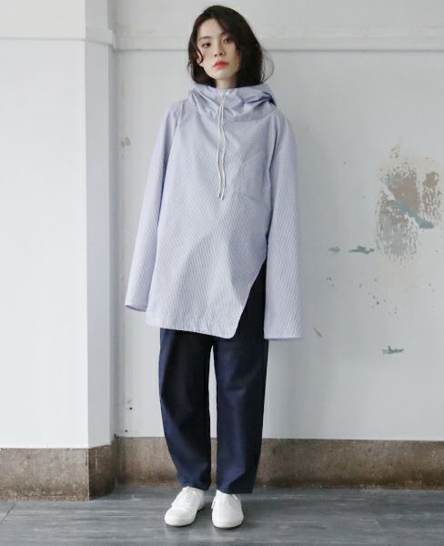 hatra×Palm maison.ハトラ×パームメゾン.限定復刻 ・巻デニム スリム [NAVY]_