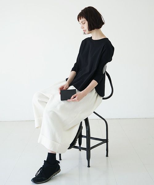 nejicommu.ネジコミュ.MATTER FLAP WALLET [BLACK]