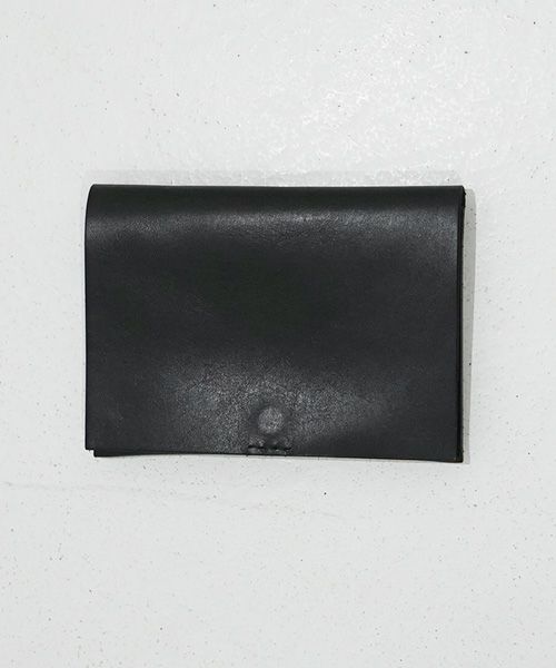 nejicommu.ネジコミュ.MATTER FLAP WALLET [BLACK]
