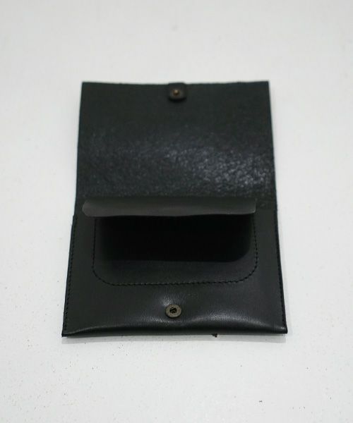 nejicommu.ネジコミュ.MATTER FLAP WALLET [BLACK]