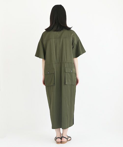 SWANLAKE.アーミーワンピース [OP-1254/khaki]