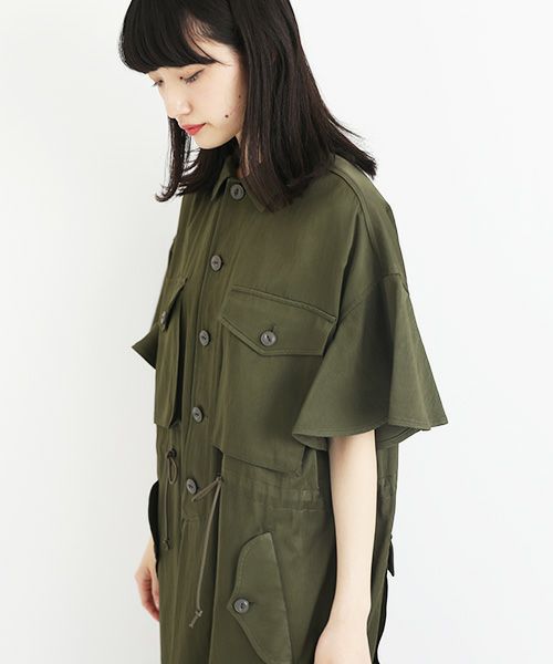 SWANLAKE.アーミーワンピース [OP-1254/khaki]