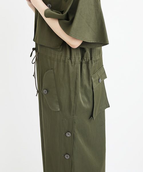 SWANLAKE.アーミーワンピース [OP-1254/khaki]
