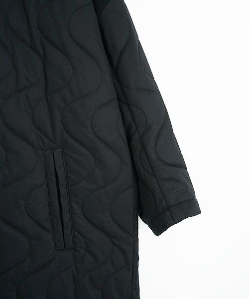 ohta オオタ.black quilt coat [jk-42B]