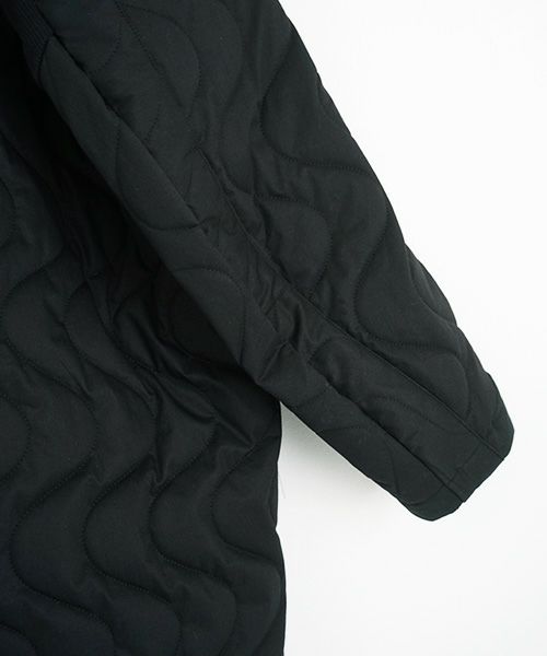 ohta オオタ.black quilt coat [jk-42B]