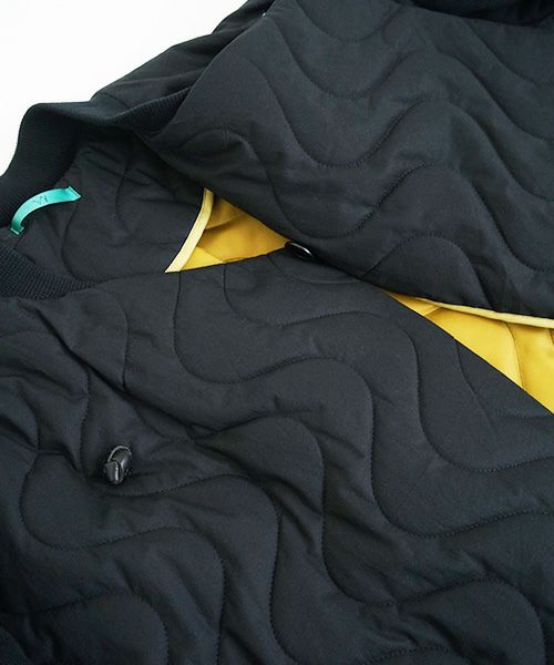 ohta オオタ.black quilt coat [jk-42B]