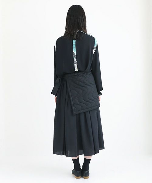 ohta オオタ.black lib reversible skirt [sk-11B]