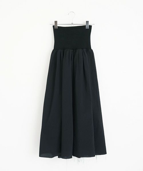 ohta オオタ.black lib reversible skirt [sk-11B]