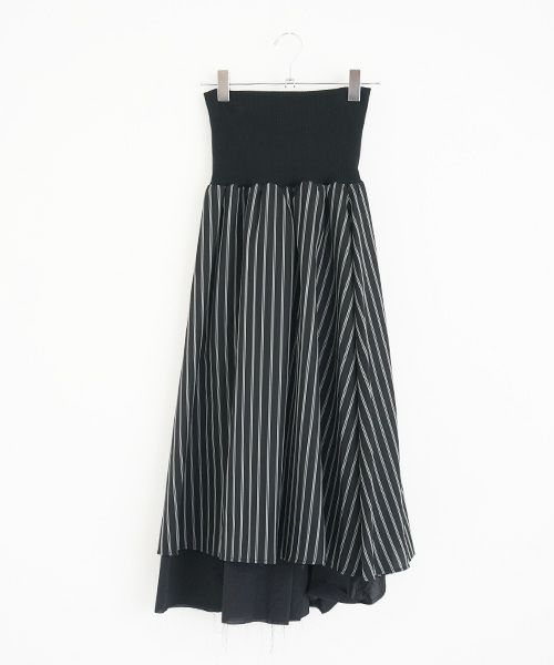 ohta オオタ.black lib reversible skirt [sk-11B]