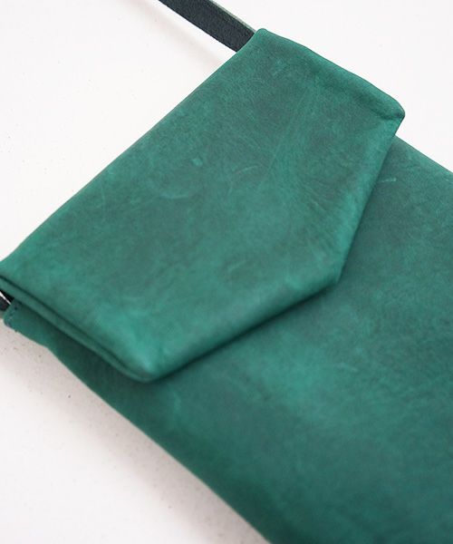 ohta オオタ.blue green slim letter bag [ac-21G3]