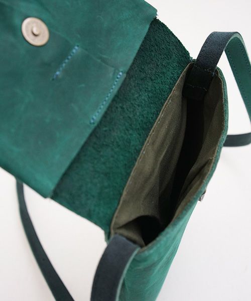 ohta オオタ.blue green slim letter bag [ac-21G3]