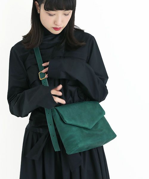ohta オオタ blue green letter bag [ac-20G3]