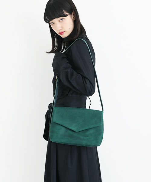 ohta オオタ blue green letter bag [ac-20G3]