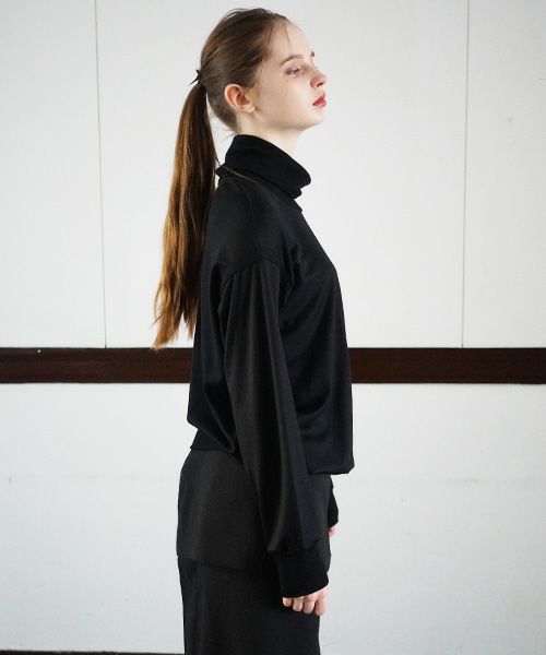SWANLAKE.High neck jersey [CT-1305/Black]