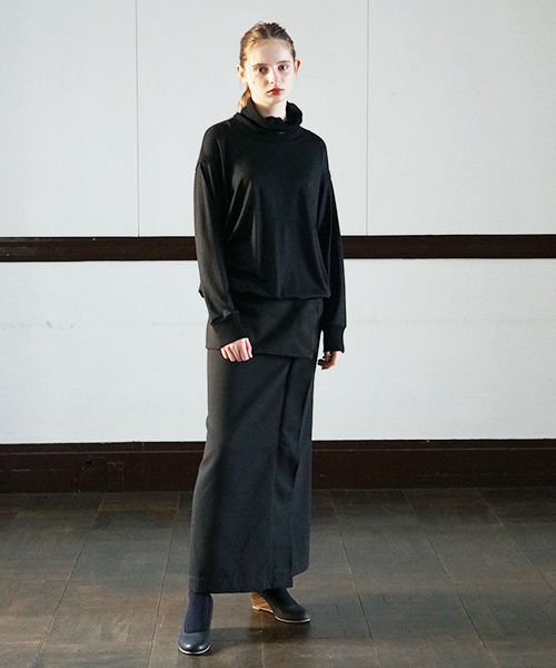 SWANLAKE.High neck jersey [CT-1305/Black]