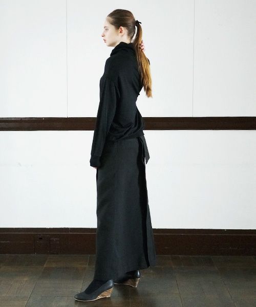 SWANLAKE.High neck jersey [CT-1305/Black]