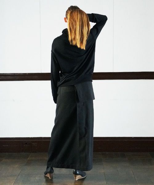 SWANLAKE.High neck jersey [CT-1305/Black]