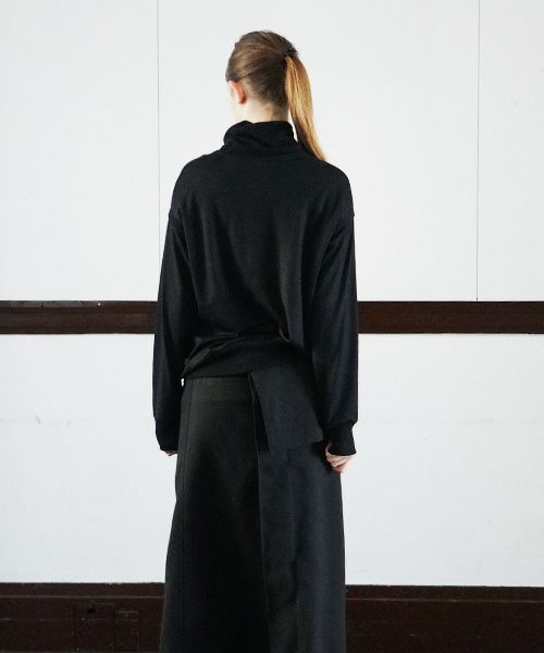 SWANLAKE.High neck jersey [CT-1305/Black]