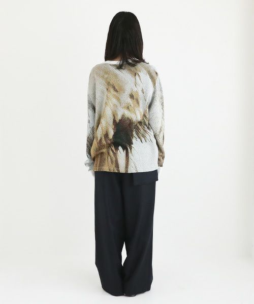 hatra ハトラ.Syn Feather Sweater[KN02-TOKI]