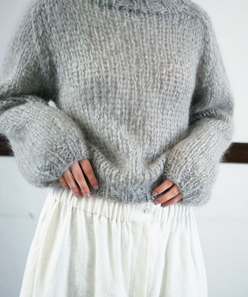 Maiami/マイアミ, Mohair New Pullover, [MMO22110/B・CONCRETE]