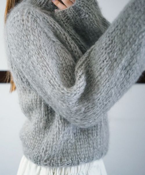 Maiami/マイアミ, Mohair New Pullover, [MMO22110/B・CONCRETE]