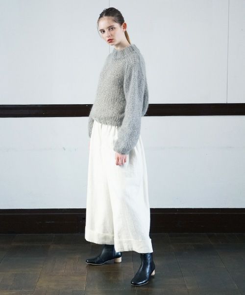 Maiami/マイアミ.Mohair New Pullover.[MMO22110/B・CONCRETE]